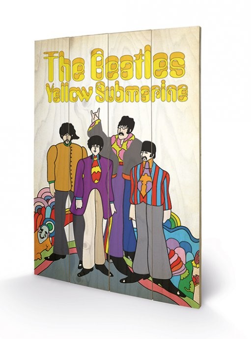 Ξύλινη τέχνη The Beatles - Yellow Submarine Band