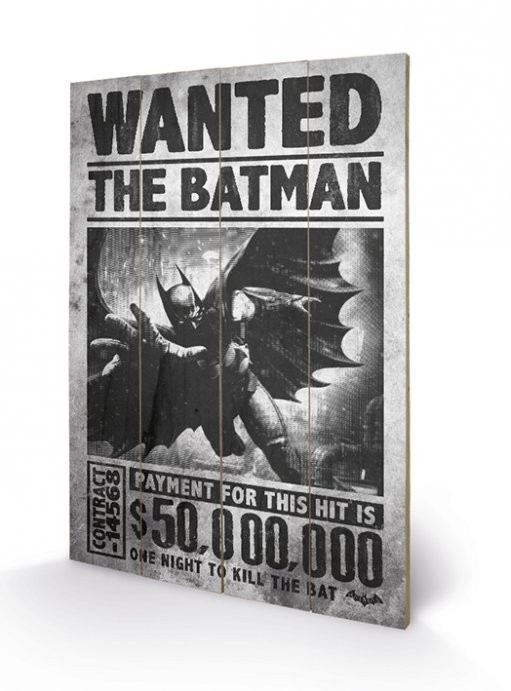 Ξύλινη τέχνη Batman Arkham Origins - Wanted