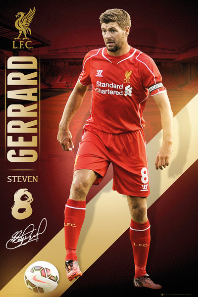 Плакат Liverpool FC - Gerrard 14/15