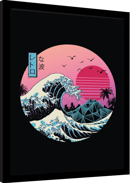 Κορνιζαρισμένη αφίσα Vincent Trinidad - The Great Wave