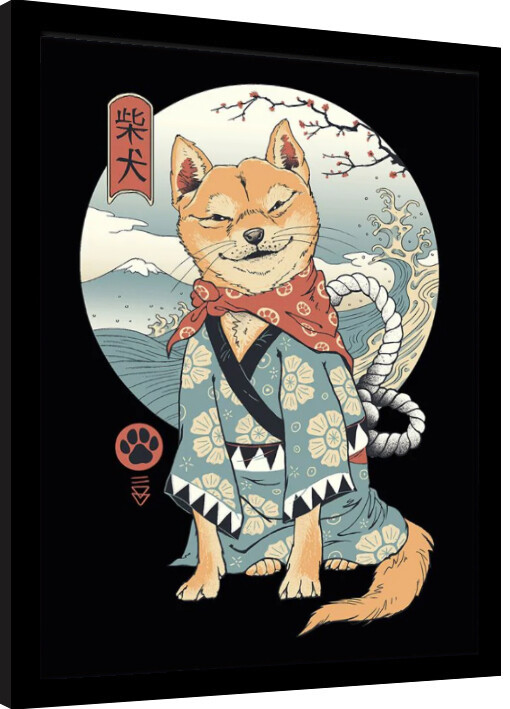 Κορνιζαρισμένη αφίσα Vincent Trinidad - Shiba Inu