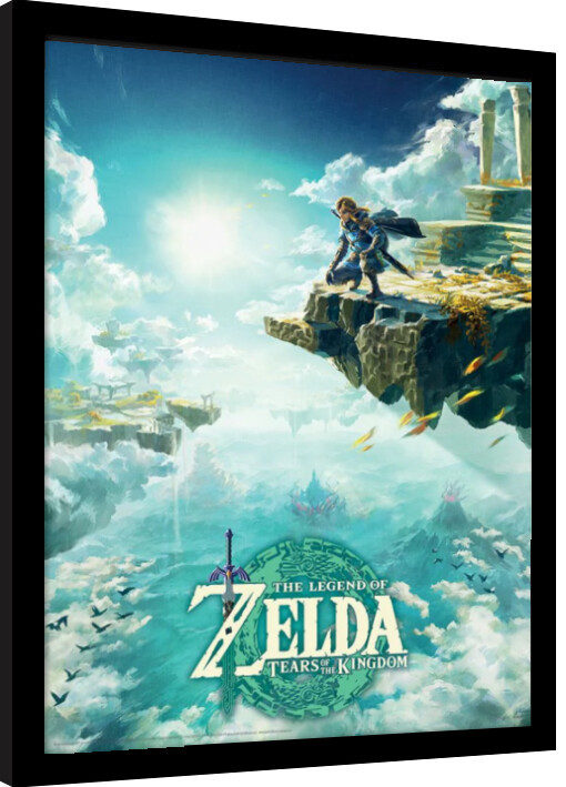 Κορνιζαρισμένη αφίσα The Legend of Zelda: Tears of the Kingdom - Hyrule Skies