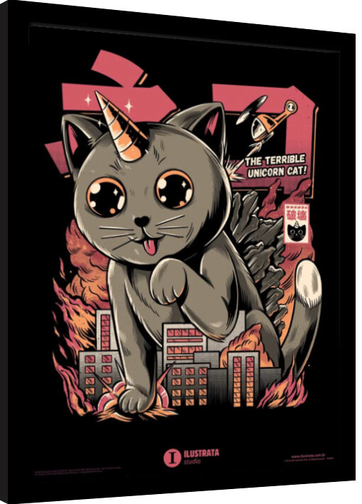 Рамкиран плакат Ilustrata - Catzilla