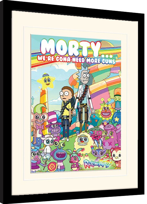 Framed Poster Rick and Morty - Cutscenes Overload