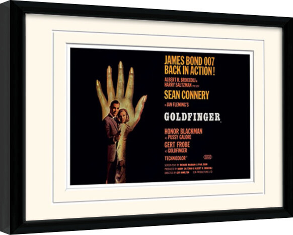 Framed Poster James Bond - Goldfinger One-Sheet