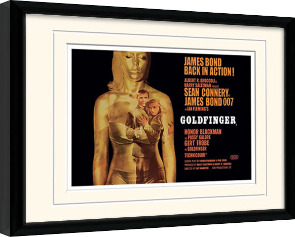 Κορνιζαρισμένη αφίσα James Bond - Goldfinger Projection