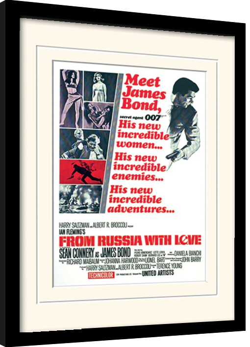 Κορνιζαρισμένη αφίσα James Bond - From Russia With Love