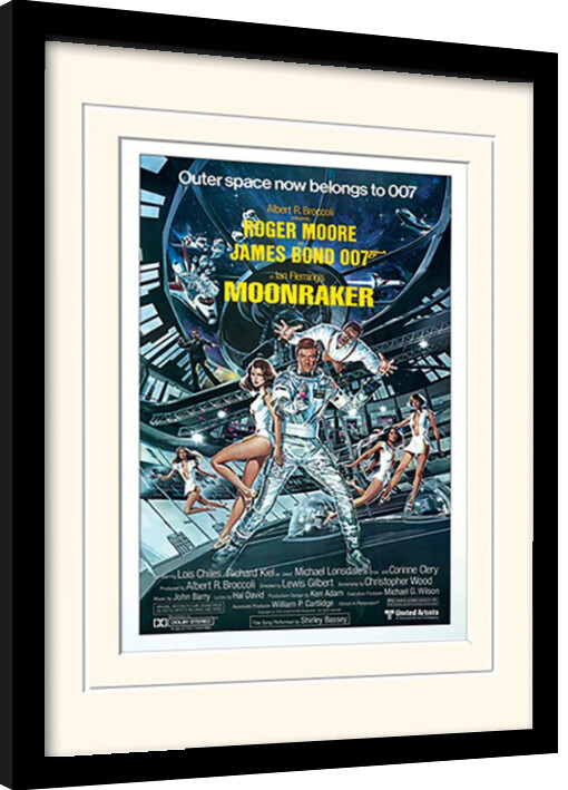 Framed Poster James Bond - Moonmaker