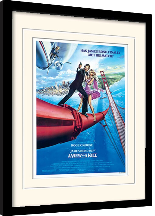 Рамкиран плакат James Bond - A View To A Kill