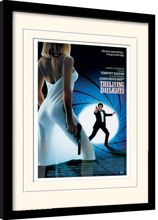 Κορνιζαρισμένη αφίσα James Bond - The Living Daylights