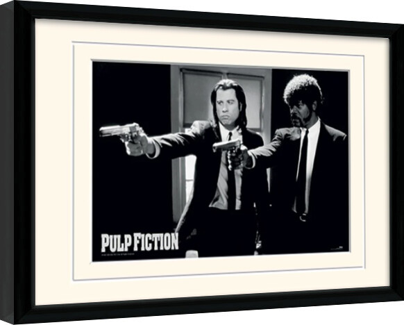 Framed Poster Pulp Fiction - Guns