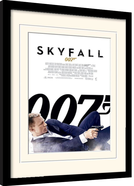 Uokvirjen plakat James Bond - Skyfall
