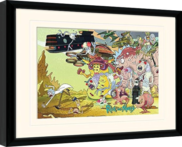 Uokvireni poster Rick and Morty - Creature Barrage