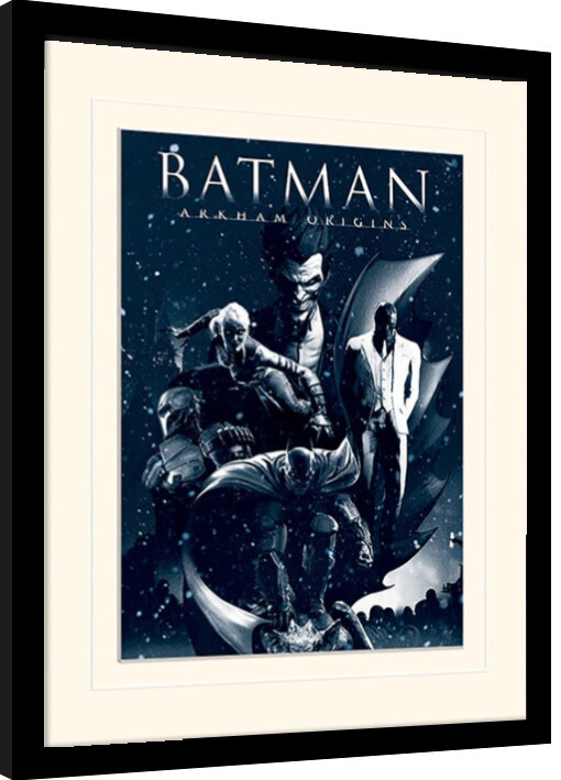 Κορνιζαρισμένη αφίσα Batman: Akham Origins - Montage