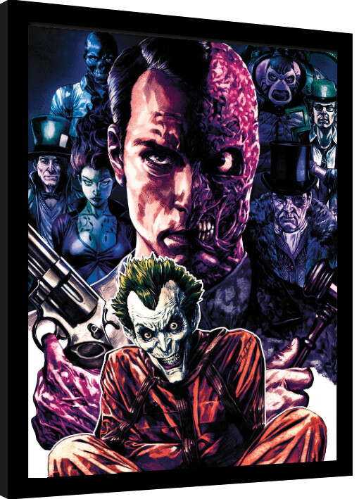 Κορνιζαρισμένη αφίσα Batman - Villains