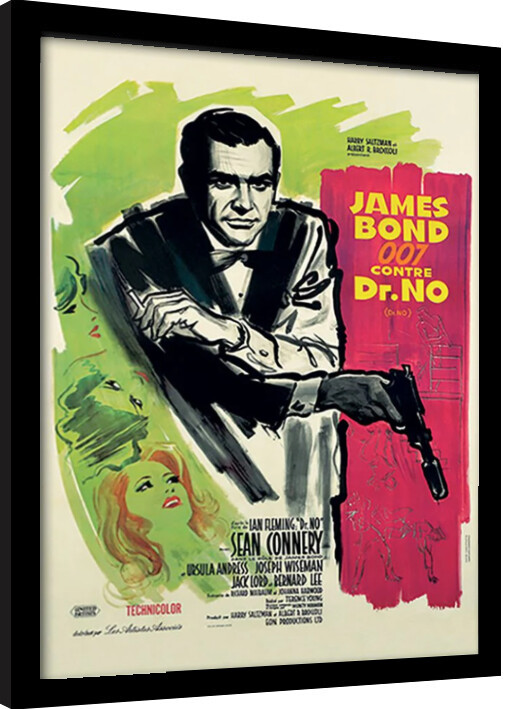 Κορνιζαρισμένη αφίσα James Bond - Dr No French