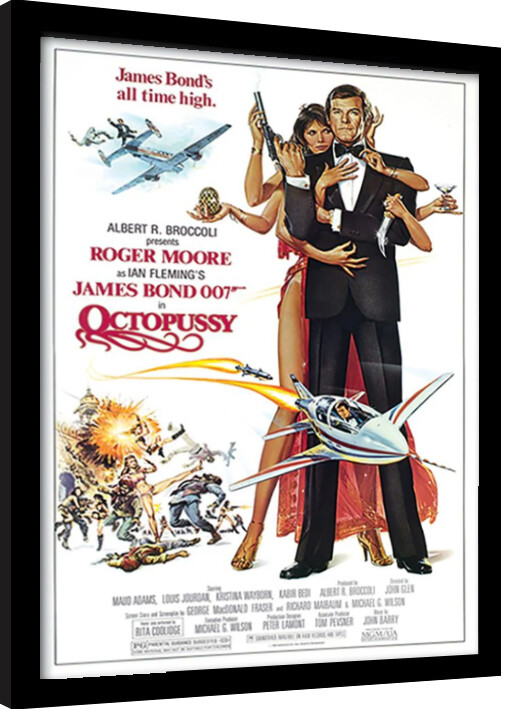 Poster emoldurado James Bond - Octopussy