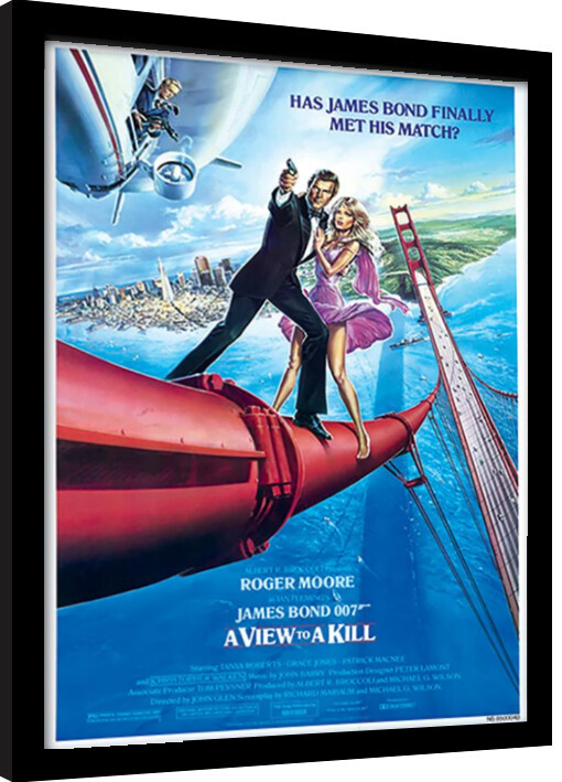 Framed poster James Bond - A View To A Kill