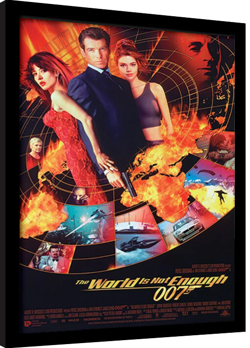 Framed Poster James Bond - World Not Enough