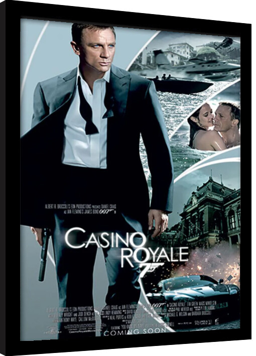 Κορνιζαρισμένη αφίσα James Bond - Casino Royale