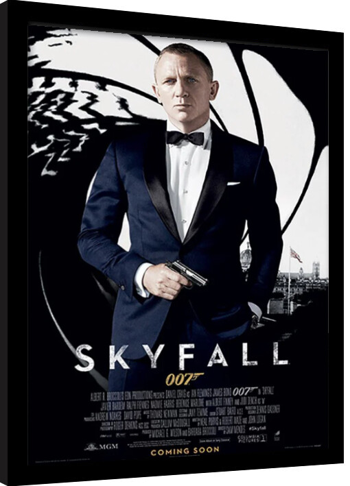 Framed Poster James Bond - Skyfall