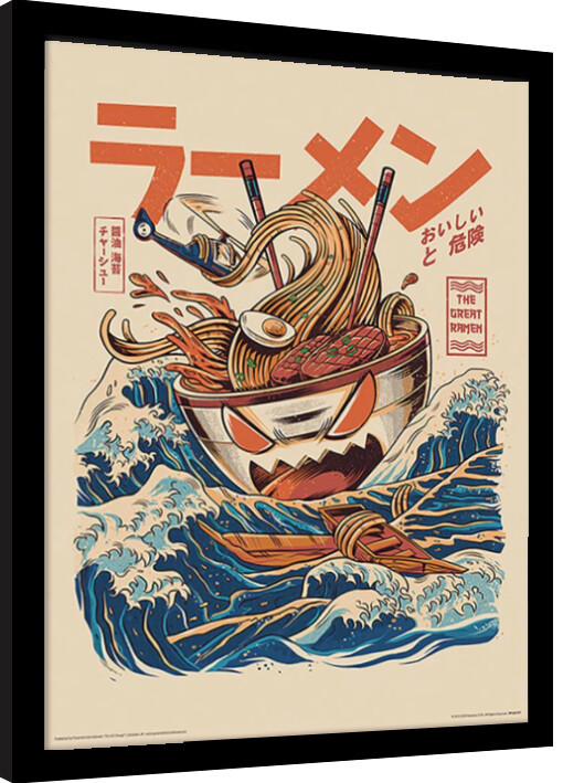 Uokvirjen plakat lustrata - Great Ramen