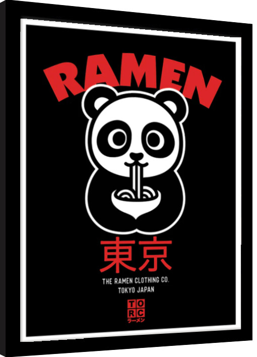 Κορνιζαρισμένη αφίσα The Original Ramen Company - Panda