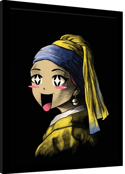 Κορνιζαρισμένη αφίσα Vincent Trinidad - Kawaii With a Pearl Earring