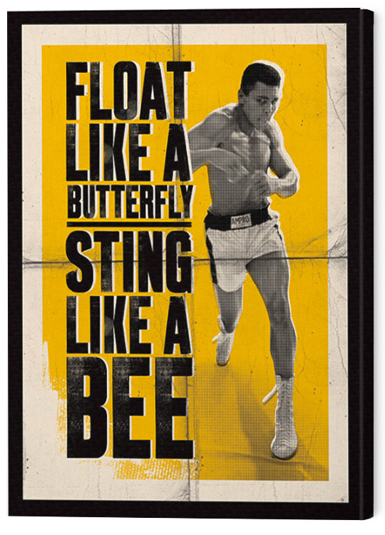 Картината върху платно Muhammad Ali - Float Like a Butterfly
