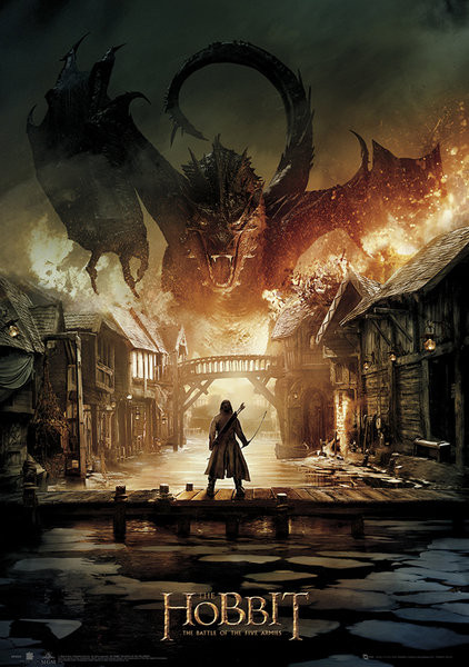 Плакат Le Hobbit 3: La Bataille des Cinq Armées - Smaug