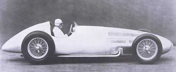 Плакат Mercedes Benz Grand Prix racing car, 1939