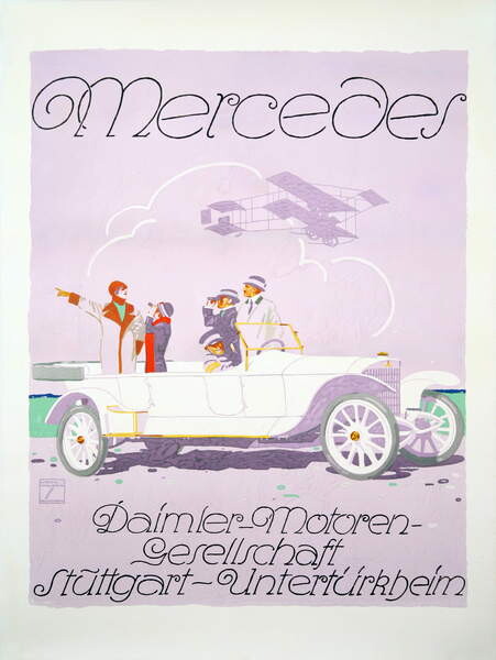Плакат Poster Mercedes, 1912
