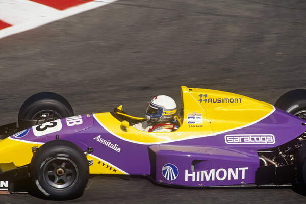Плакат Alex Zanardi in his Formula 1 Racing car