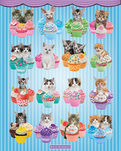 Плакат Keith Kimberlin - Kittens Cupcakes