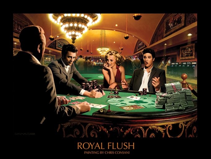 Εκτύπωση τέχνης Royal Flush - Chris Consani