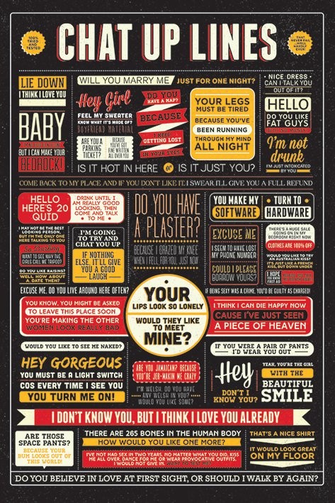 Poster Chat Up Lines