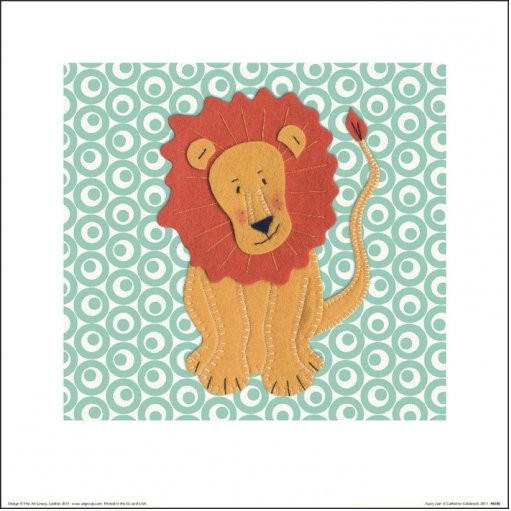 Εκτύπωση τέχνης Catherine Colebrook - Fuzzy Lion