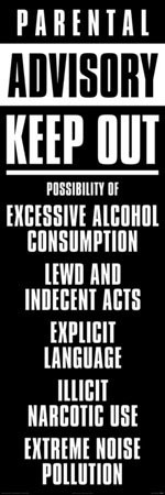 Poster Parental advisory