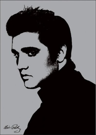Художествен печат Elvis Presley - Metallic