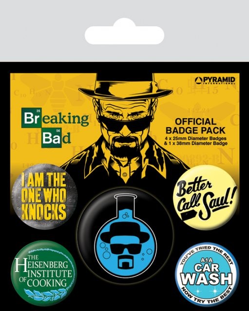 Set bedževa Breaking Bad - Heisenberg Flask