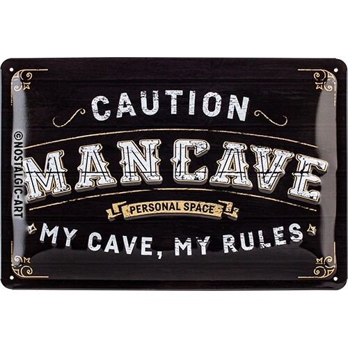 Metallikyltti Man Cave