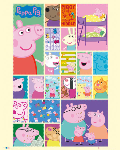 Плакат Peppa Pig - Grid