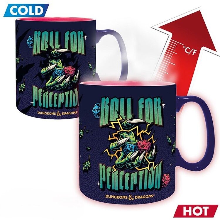 Heat mug Dungeons & Dragons - Roll For Perception