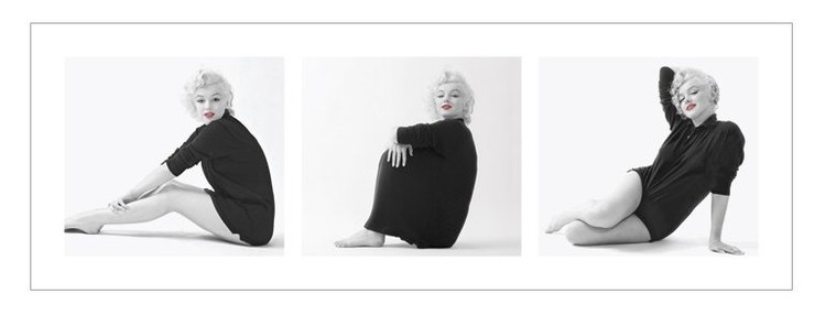 Художествен печат Marilyn Monroe - Sweater Triptych