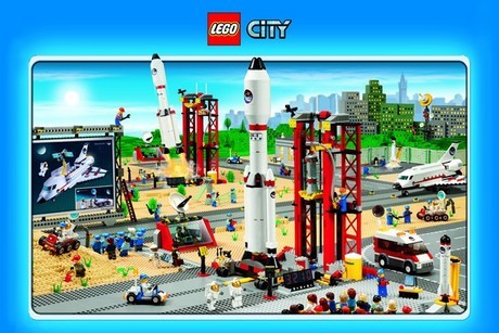 Πλαισιωμένη αφίσα Lego - City (space)