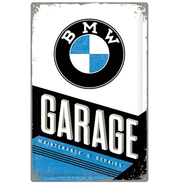 Metallikyltti BMW - Garage