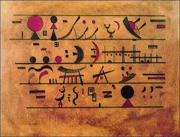 Righe di segni - Rows of Signs Картина