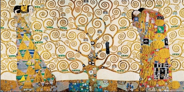 Εκτύπωση τέχνης The Tree Of Life, The Fulfillment (The Embrace), The Waiting - Stoclit Frieze, 1909