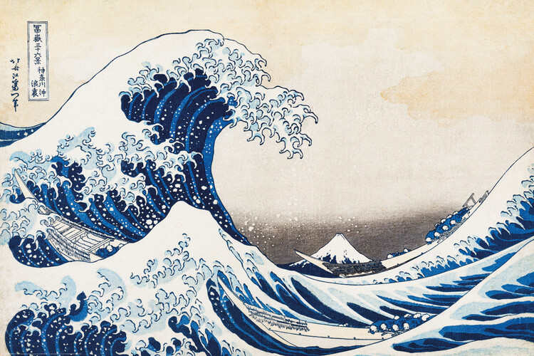 Плакат Kacušika Hokusai - Тридцять шість видів Фудзі