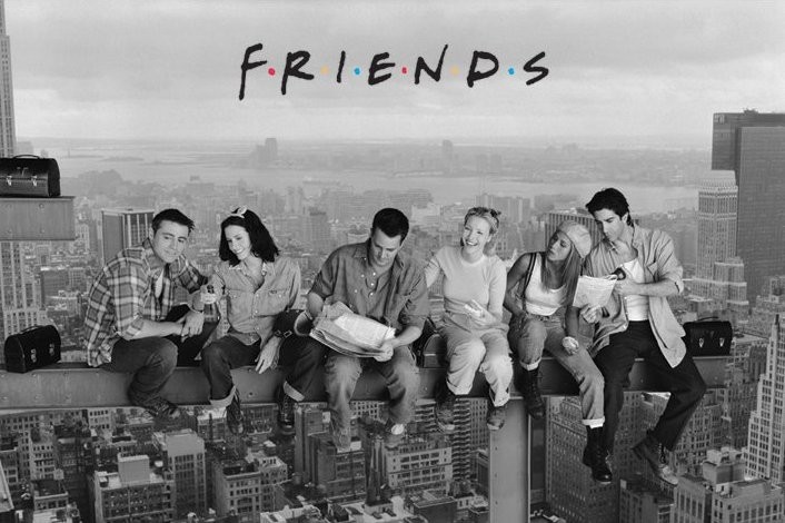 Πλαισιωμένη αφίσα Friends - Lunch atop a Skyscraper